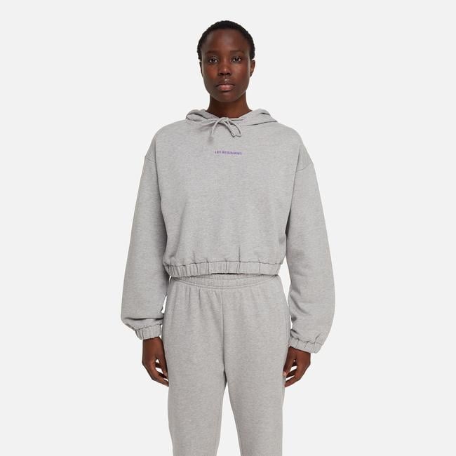  Les Benjamins Core Kadın Gri Hoodie