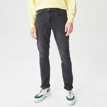  Lacoste Erkek Slim Fit Denim Gri Jean Pantolon