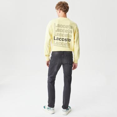  Lacoste Erkek Slim Fit Denim Gri Jean Pantolon