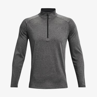  Under Armour Tech 1/2 Fermuarlı Erkek Gri Uzun Kollu T-Shirt