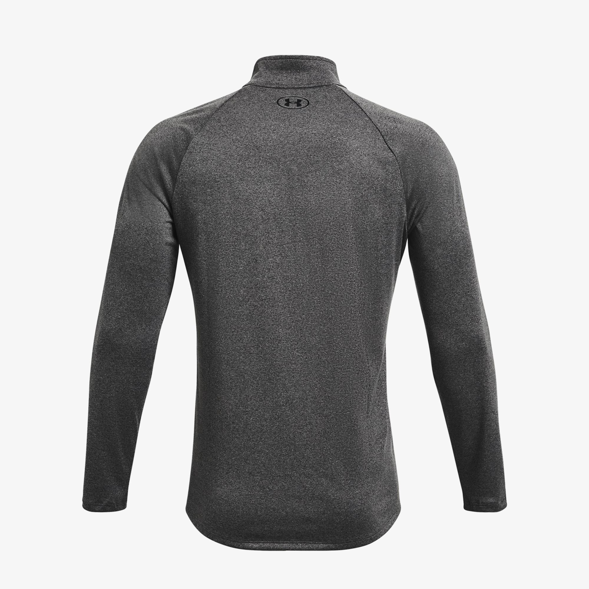 Under Armour Tech 1/2 Fermuarlı Erkek Gri Uzun Kollu T-Shirt