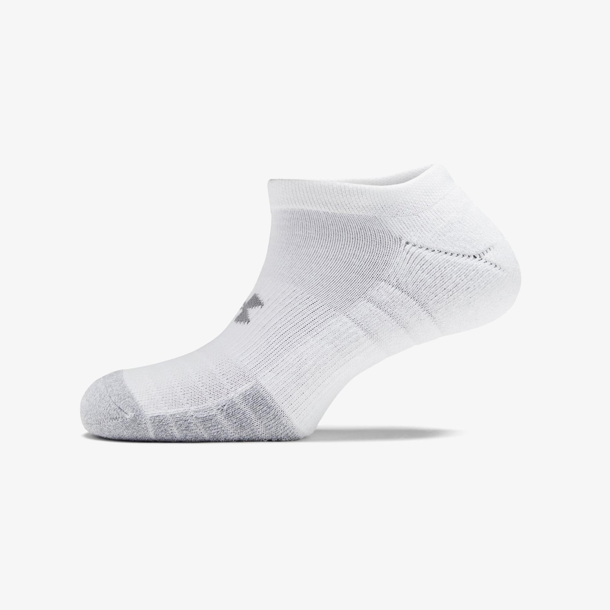 Under Armour Heatgear No Show 3'lü Unisex Beyaz Çorap