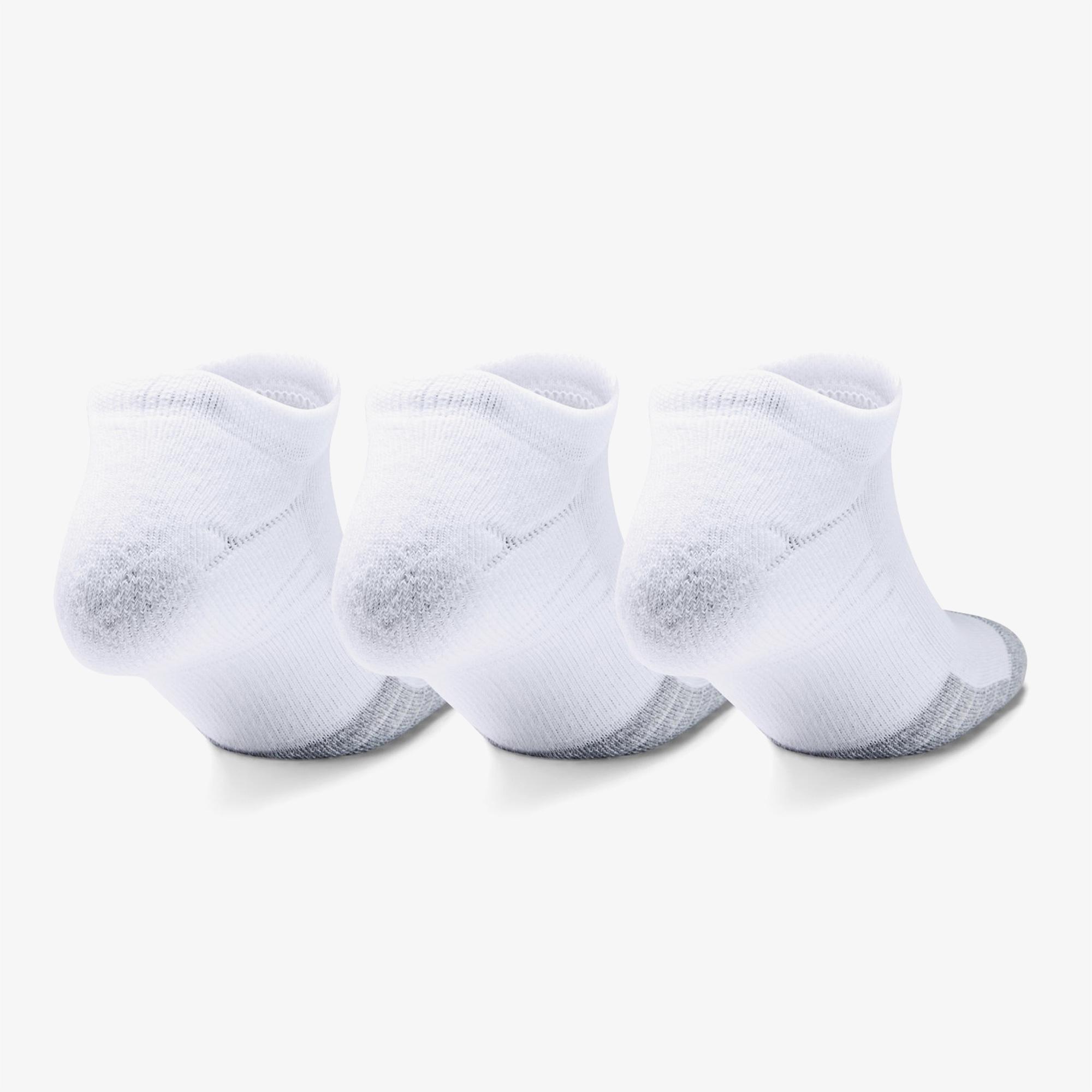 Under Armour Heatgear No Show 3'lü Unisex Beyaz Çorap