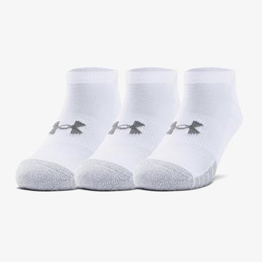  Under Armour Heatgear No Show 3'lü Unisex Beyaz Çorap