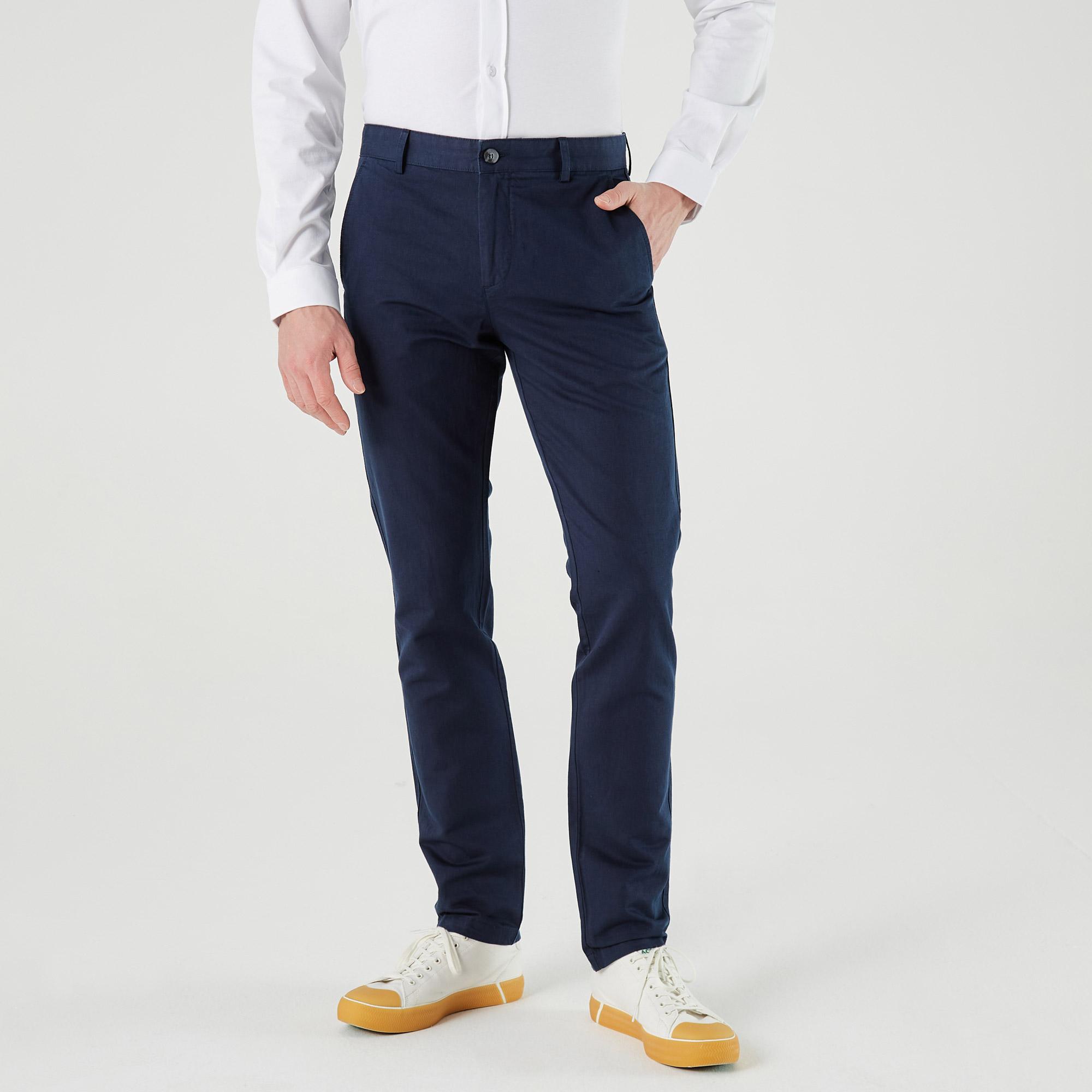 Lacoste Erkek Slim Fit Lacivert Pantolon