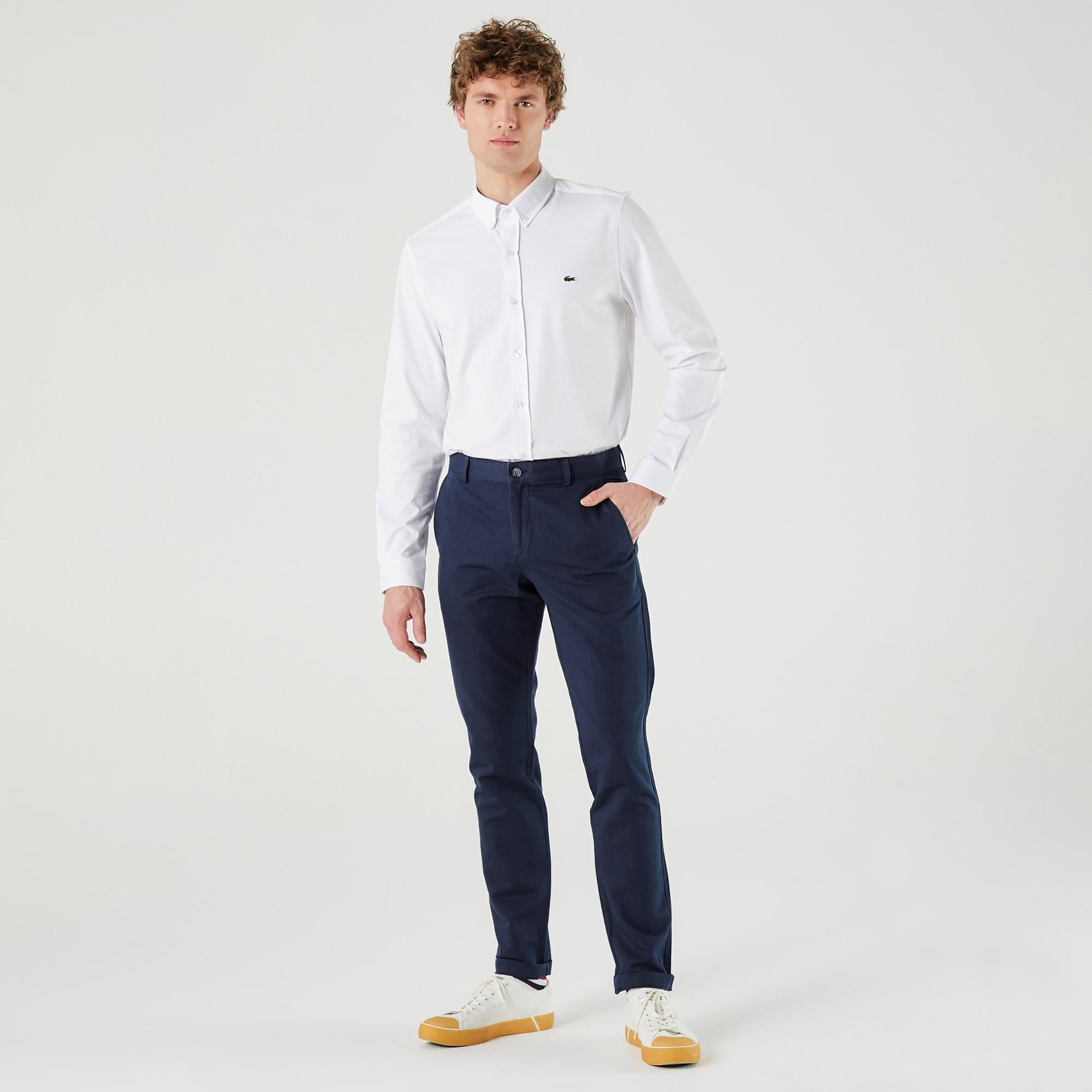 Lacoste Erkek Slim Fit Lacivert Pantolon