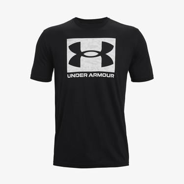  Under Armour Abc Camo Boxed Logo Ss Erkek Siyah T-Shirt