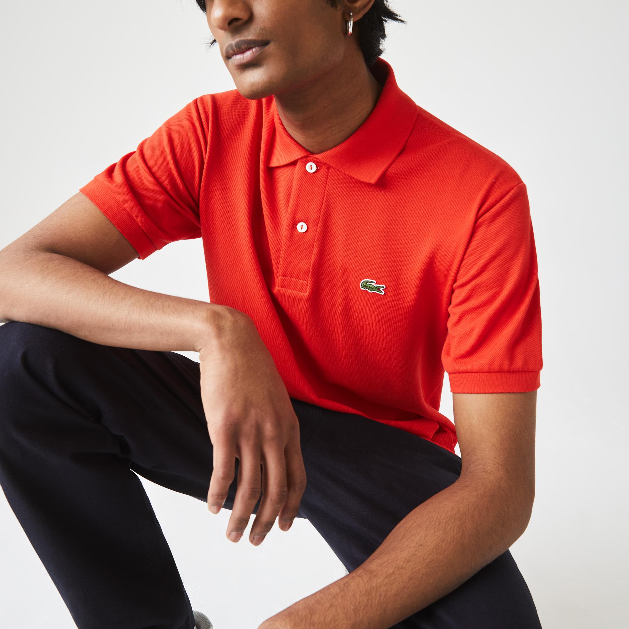 L.12.12 Erkek Classic Fit Kırmızı Polo