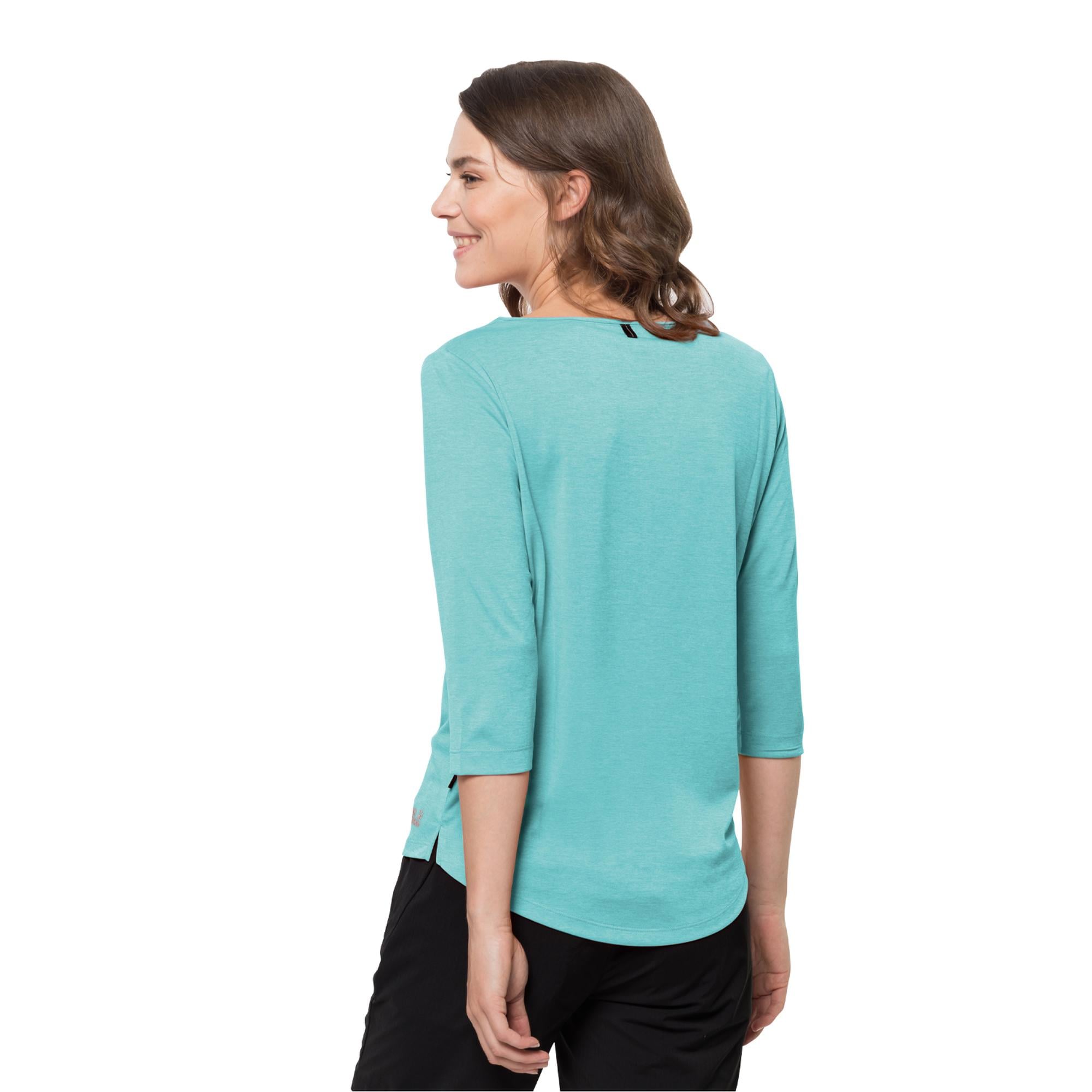 Jack Wolfskin Pack & Go 3/4 T Kadın Mavi Tişört