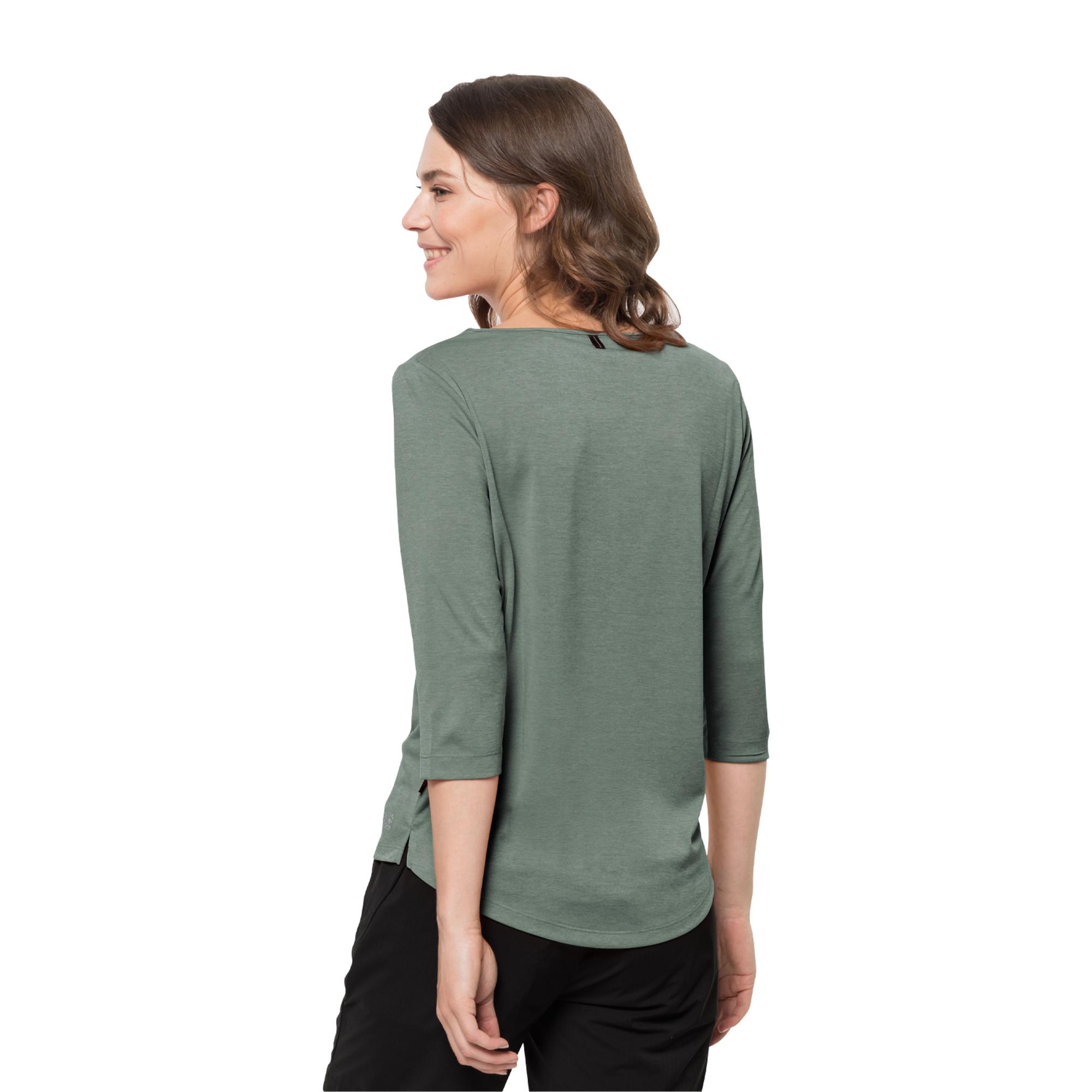 Jack Wolfskin Pack & Go 3/4 T Kadın Yeşil Tişört