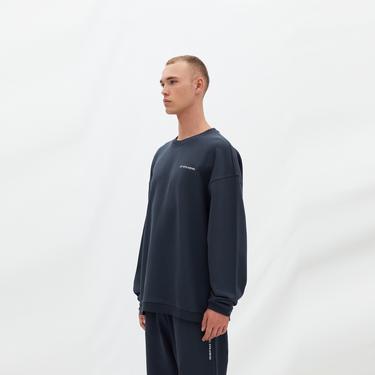  Les Benjamins Essentials Erkek Mavi Sweatshirt