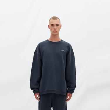  Les Benjamins Essentials Erkek Mavi Sweatshirt