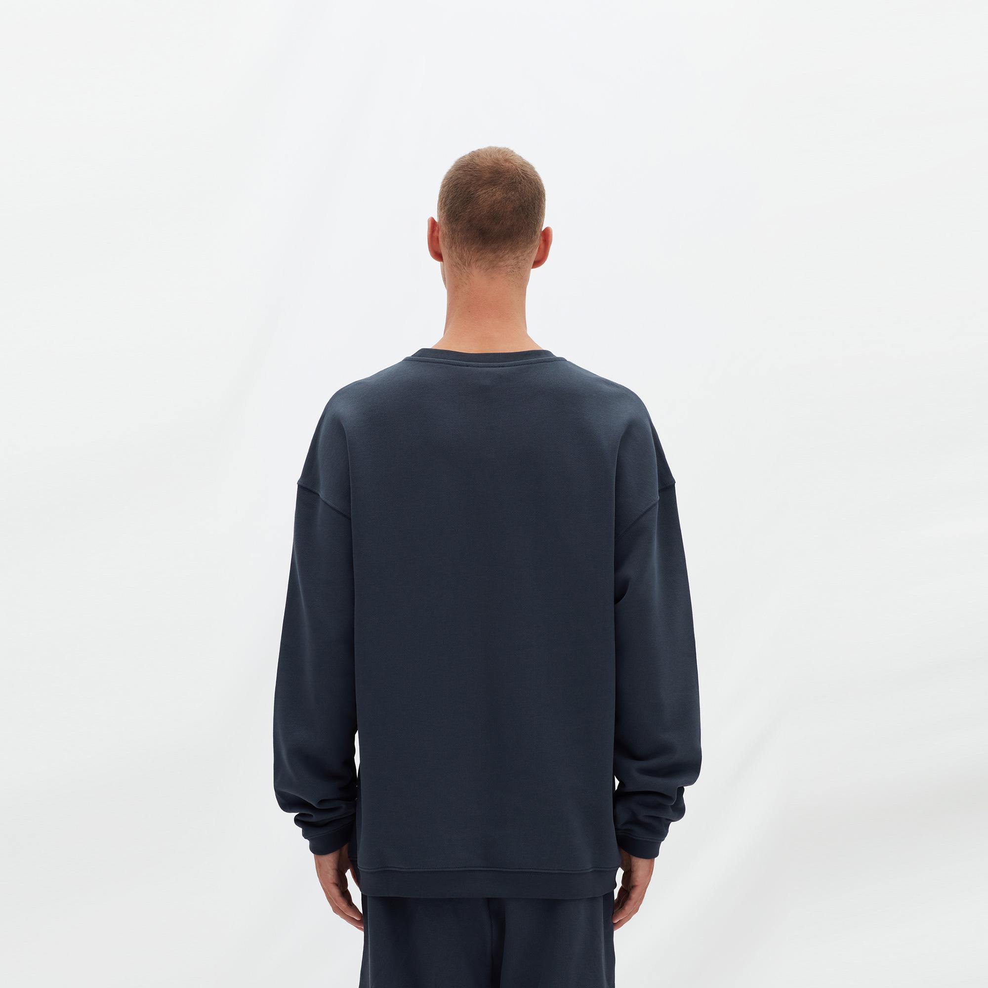 Les Benjamins Essentials Erkek Mavi Sweatshirt