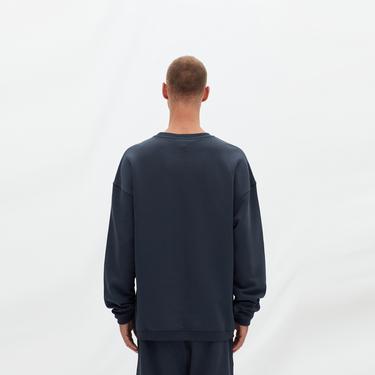  Les Benjamins Essentials Erkek Mavi Sweatshirt