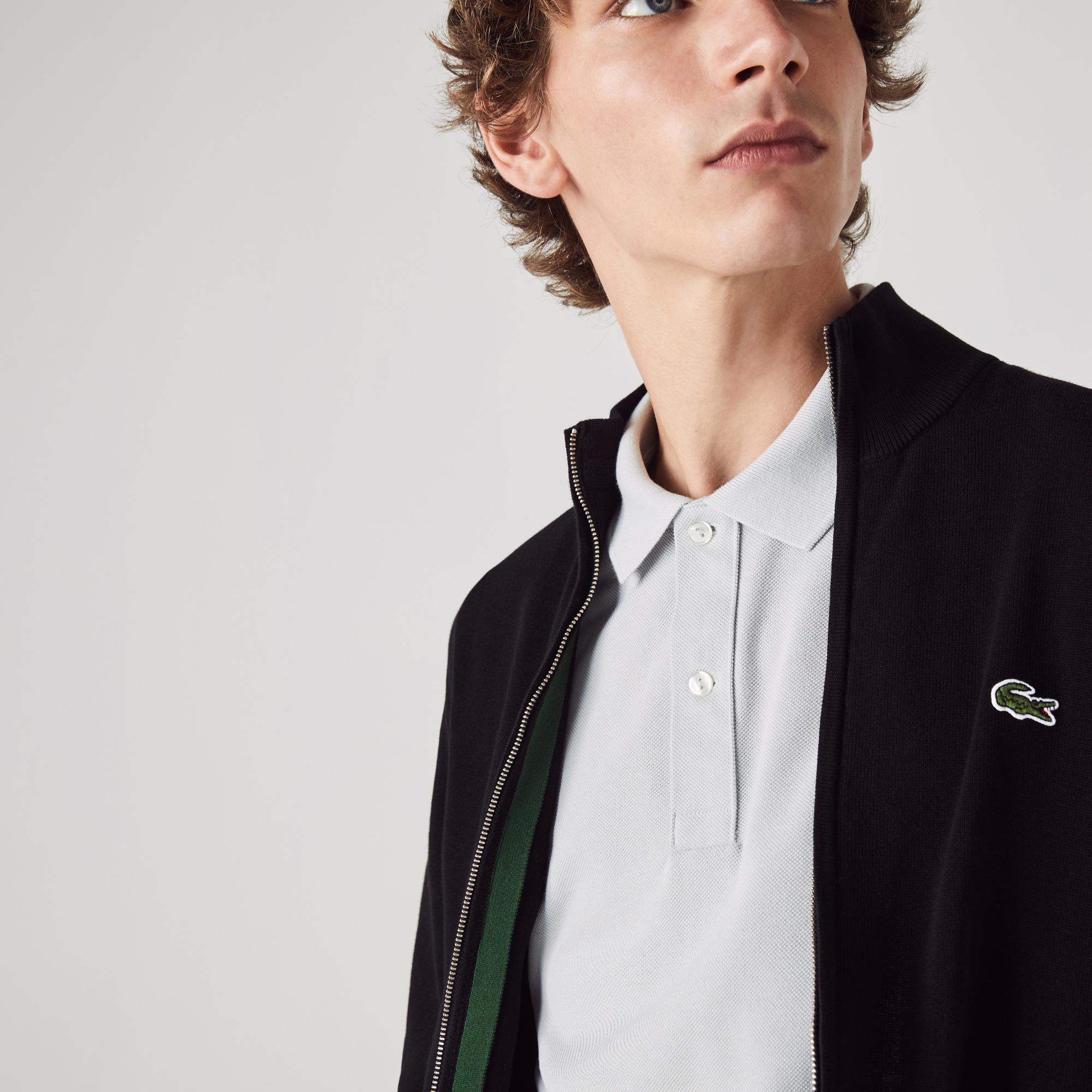 Lacoste Erkek Regular Fit Fermuarlı Siyah Hırka