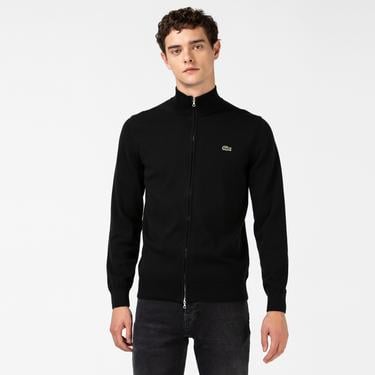  Lacoste Erkek Regular Fit Fermuarlı Siyah Hırka