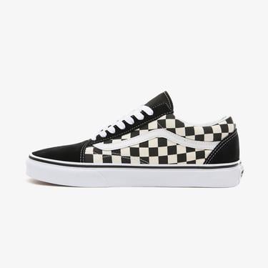  Vans Old Skool Unisex Damalı Siyah Sneaker