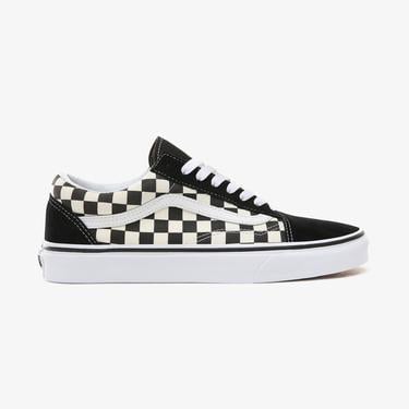  Vans Old Skool Unisex Damalı Siyah Sneaker