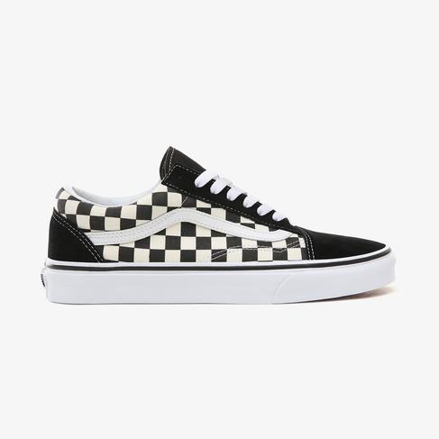  Vans Old Skool Unisex Damalı Siyah Sneaker