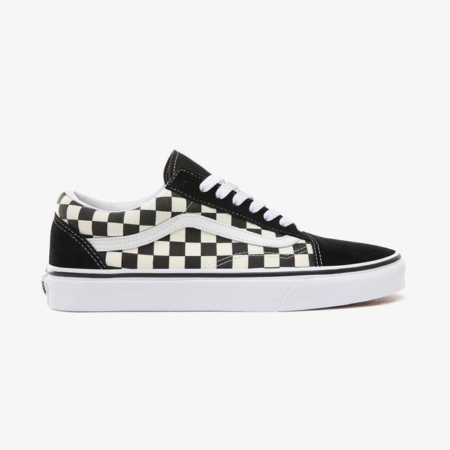  Vans Old Skool Unisex Damalı Siyah Sneaker