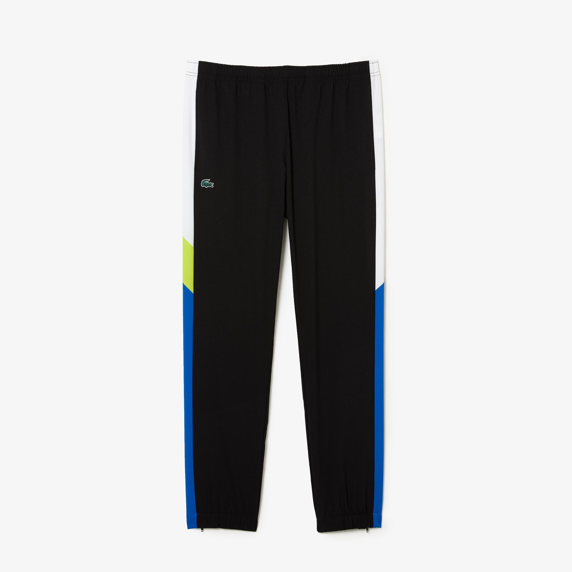 Lacoste SPORT Erkek Regular Fit Uzun Kollu Dik Yaka Renk Bloklu Baskılı Renkli Eşofman Takımı