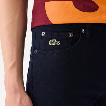  Lacoste Erkek Slim Fit Lacivert Jean Pantolon