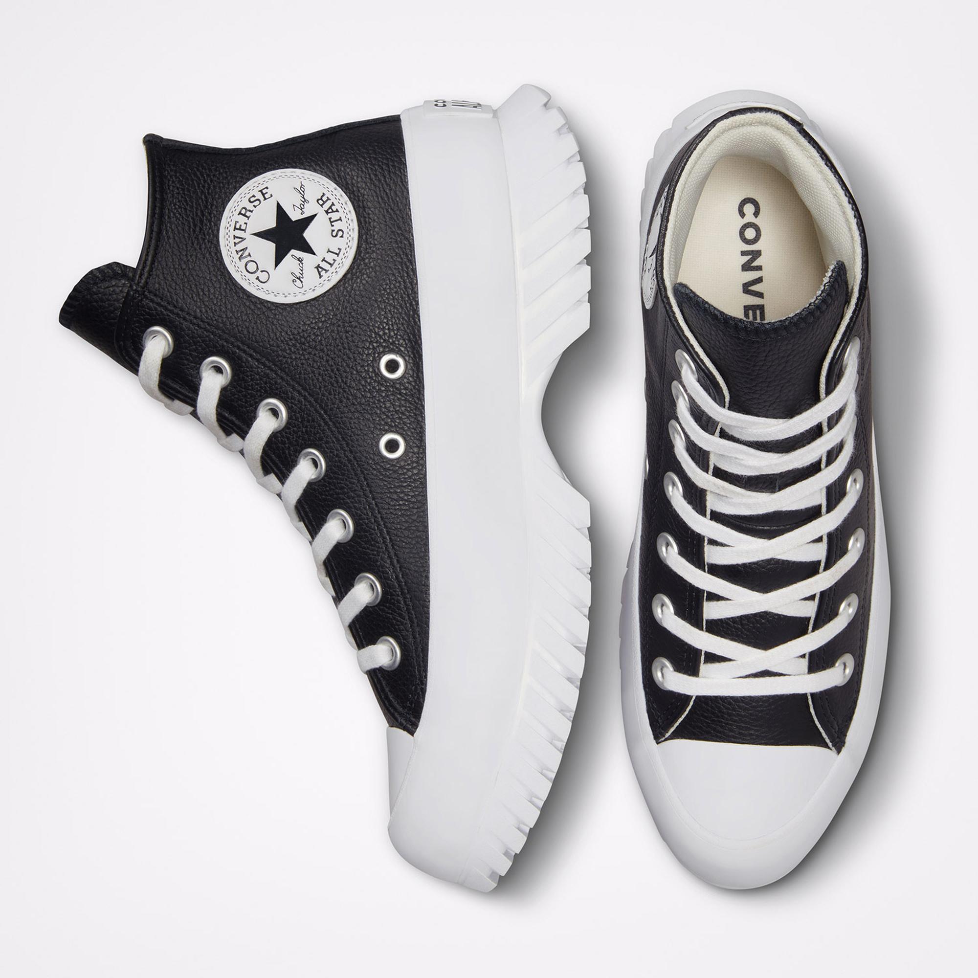 Converse Platform Chuck Taylor All Star Lugged 2.0 Leather Kadın Siyah Sneaker