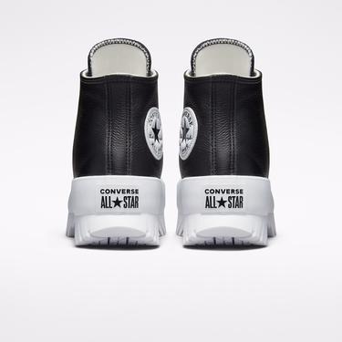  Converse Platform Chuck Taylor All Star Lugged 2.0 Leather Kadın Siyah Sneaker