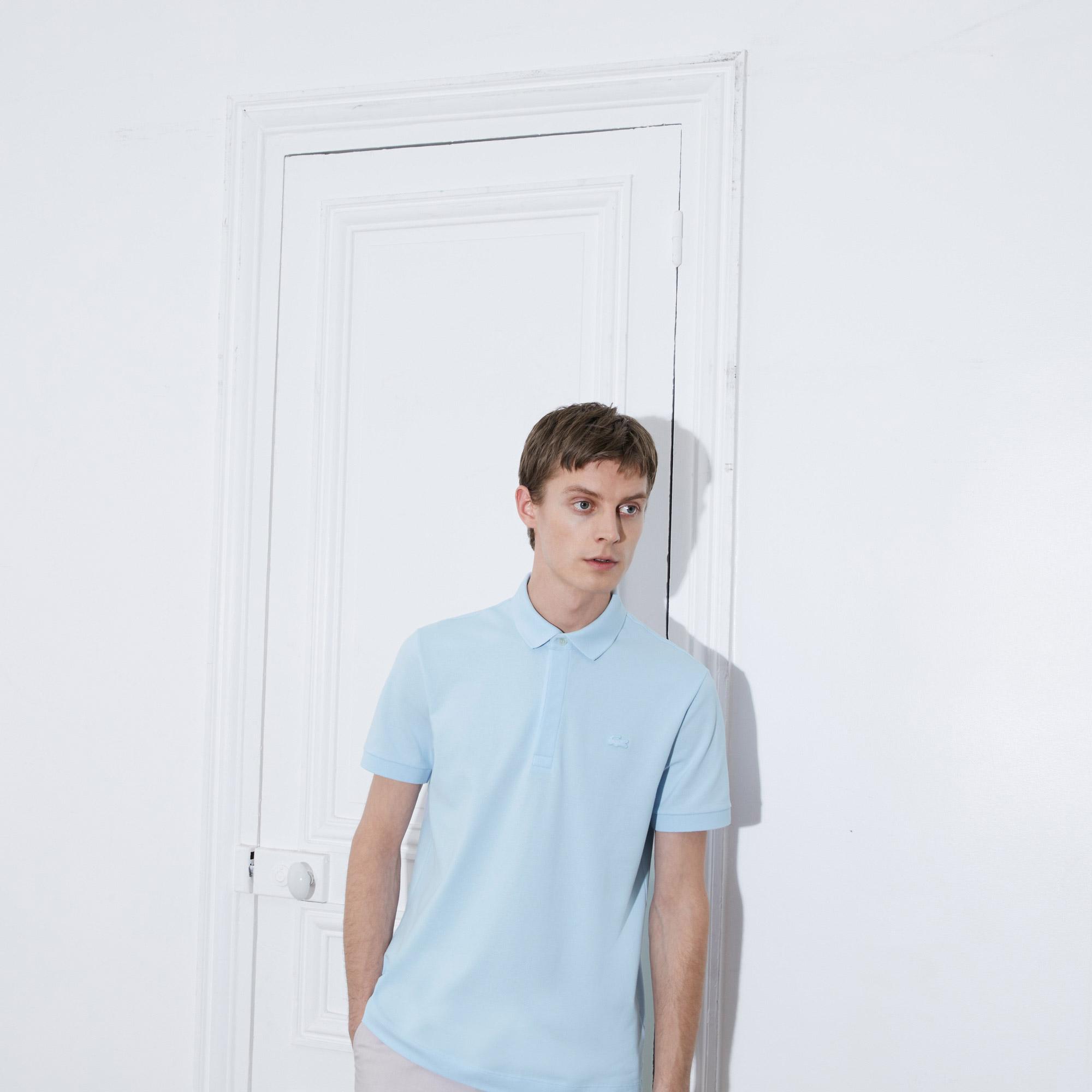 Erkek Regular Fit Açık Mavi Paris Polo