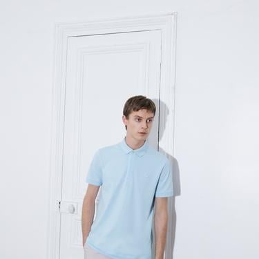  Erkek Regular Fit Açık Mavi Paris Polo