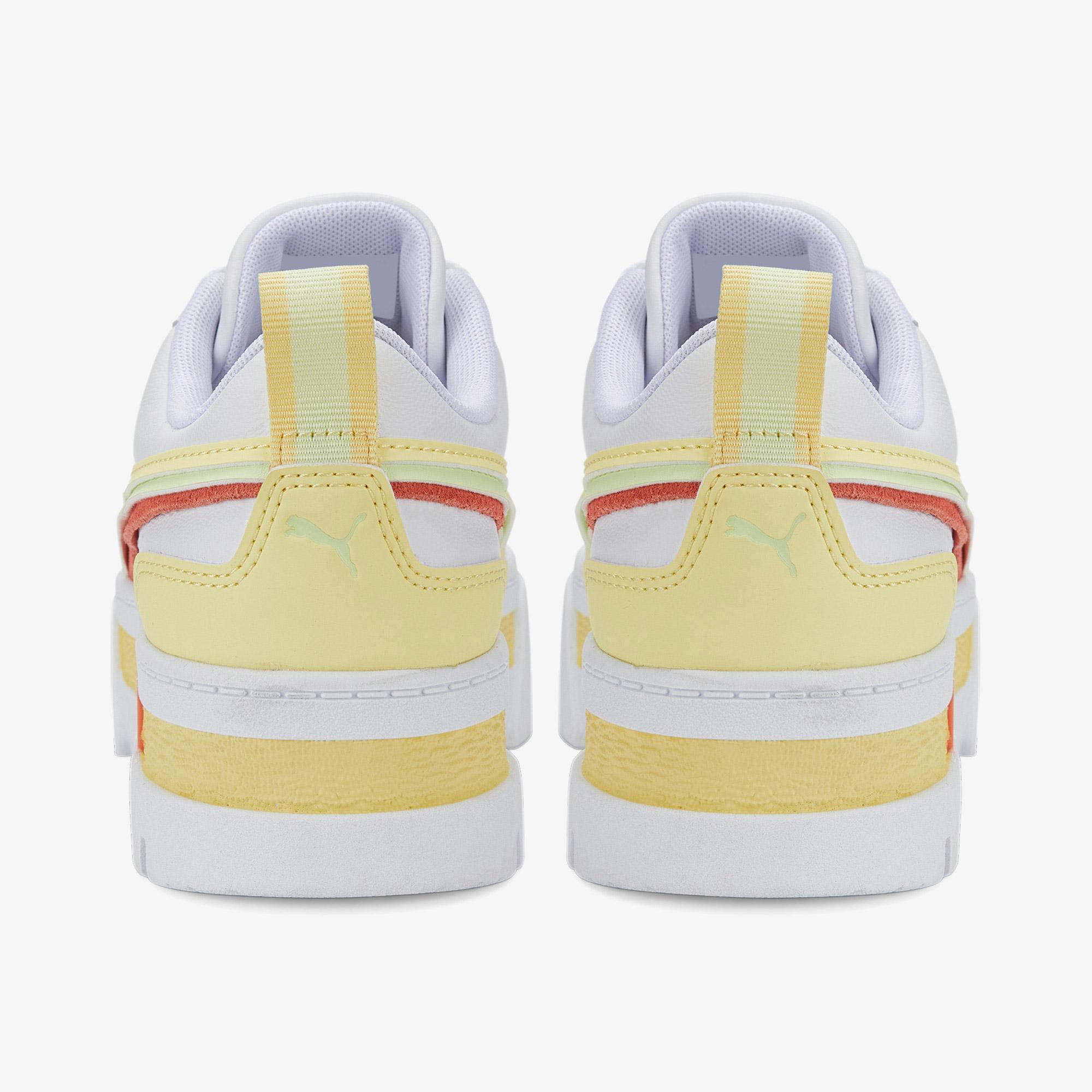 Puma Mayze Fs Interestle Kadın Beyaz/Sarı Spor Ayakkabı