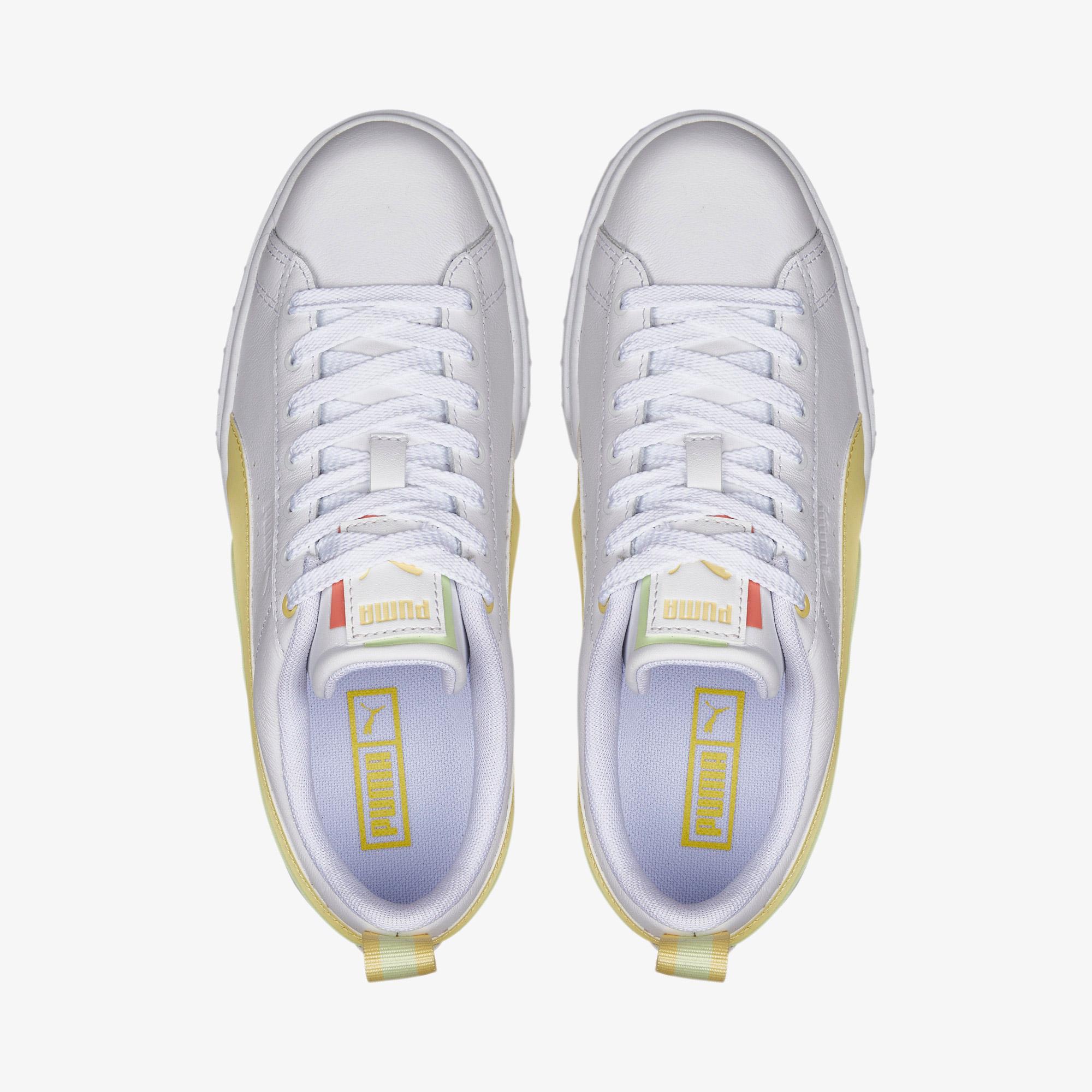 Puma Mayze Fs Interestle Kadın Beyaz/Sarı Spor Ayakkabı