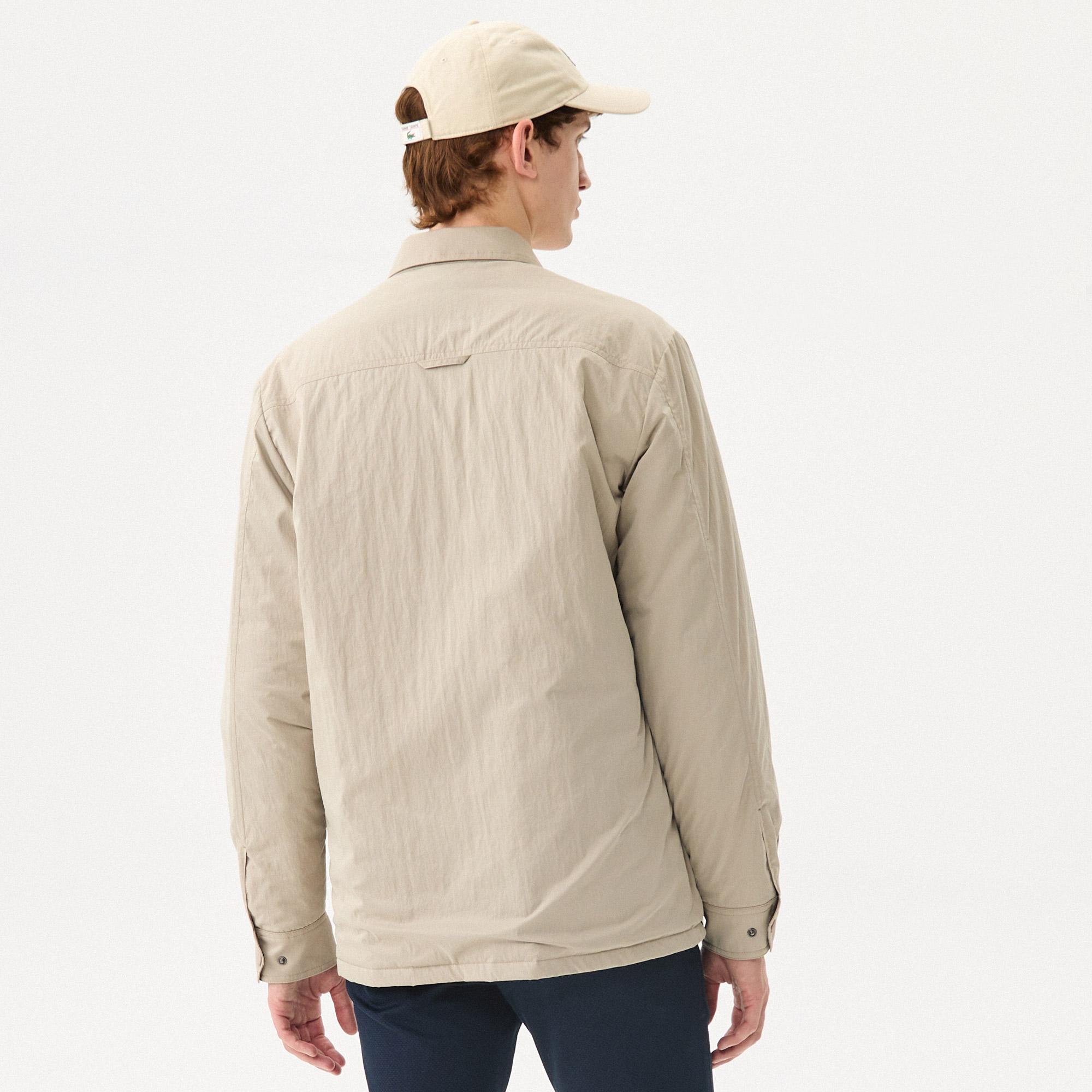 Lacoste Erkek Gömlek Yaka Bej Ceket