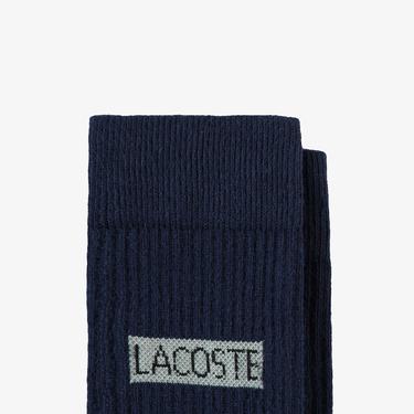  Lacoste Sports Trainer Unisex Lacivert Çorap