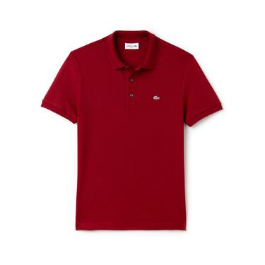  Lacoste Erkek Slim Fit Bordo Polo