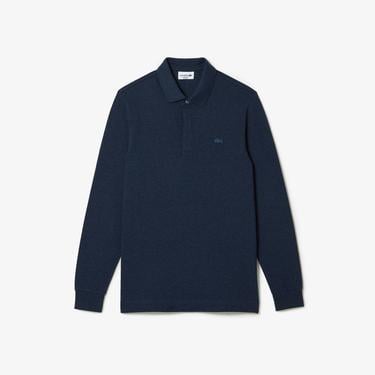  Lacoste Paris Erkek Regular Fit Uzun Kollu Mavi Polo