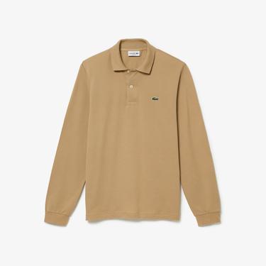  Lacoste Erkek Classic Fit Uzun Kollu Bej L1212 Polo