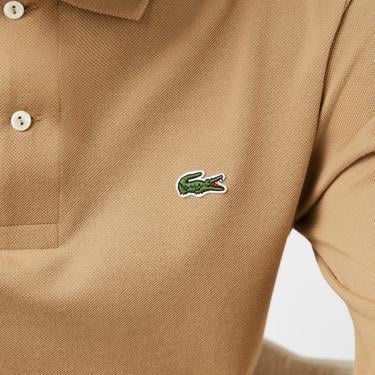  Lacoste Erkek Classic Fit Uzun Kollu Bej L1212 Polo