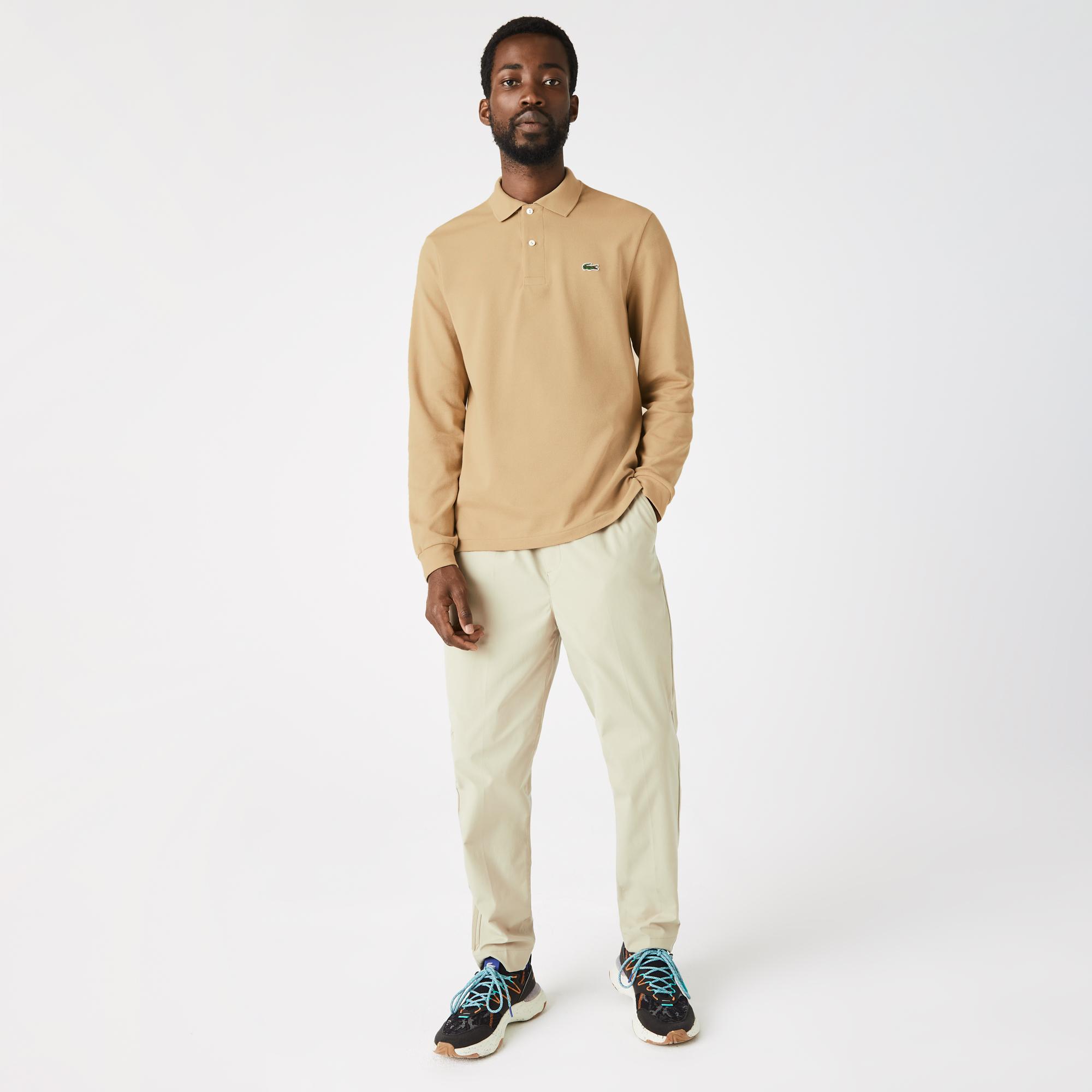 Lacoste Erkek Classic Fit Uzun Kollu Bej L1212 Polo
