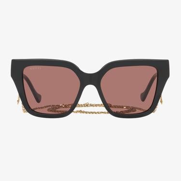  GUCCI Injected Kadın Siyah Güneş Gözlüğü