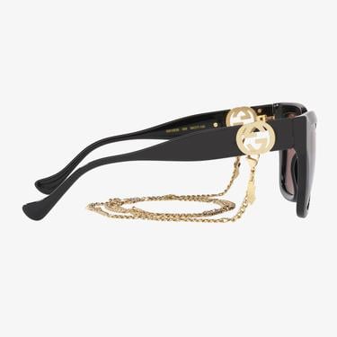  GUCCI Injected Kadın Siyah Güneş Gözlüğü