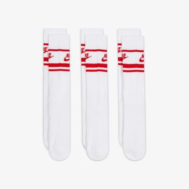  Nike Sportswear Everyday Essential Unisex Beyaz 3'lü Çorap