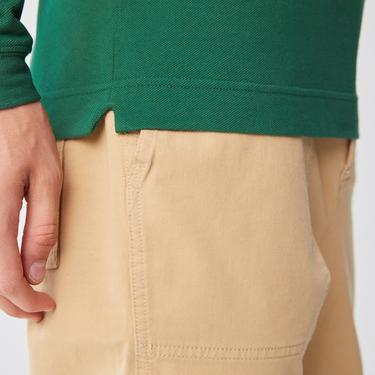  Lacoste L.12.12 Erkek Slim Fit Uzun Kollu Yeşil Polo