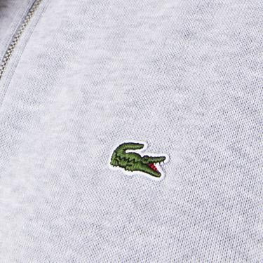  Lacoste Erkek Classic Fit Yarım Fermuarlı Gri Sweatshirt