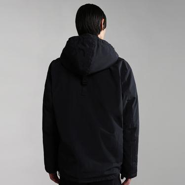  Napapijri Rainforest Pocket Print 2 Erkek Siyah Ceket