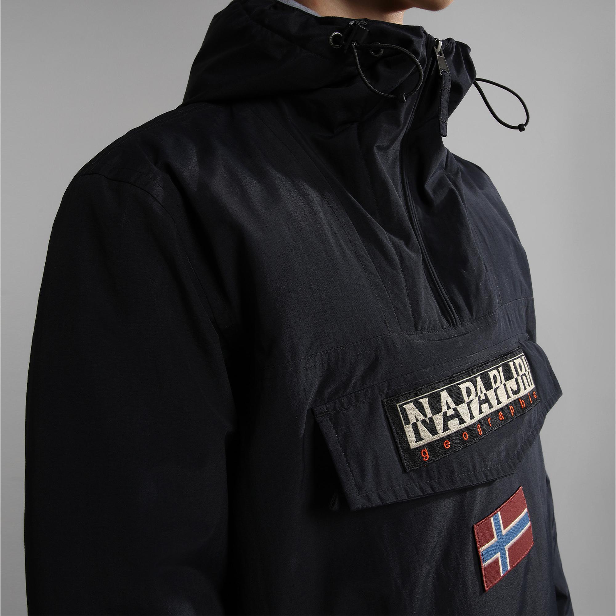 Napapijri Rainforest Pocket Print 2 Erkek Siyah Ceket