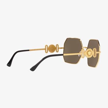  VERSACE Metal Kadın Altın Rengi Güneş Gözlüğü