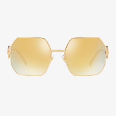  VERSACE Metal Kadın Altın Rengi Güneş Gözlüğü