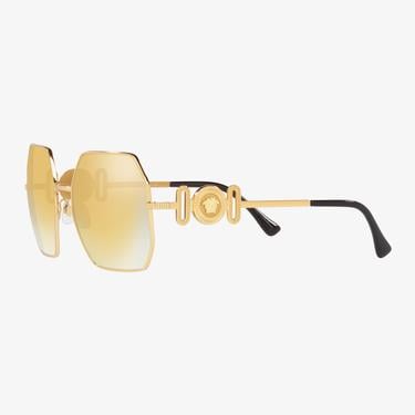  VERSACE Metal Kadın Altın Rengi Güneş Gözlüğü