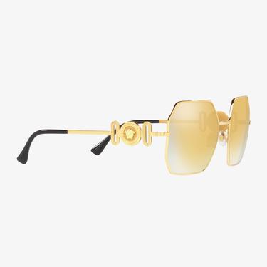  VERSACE Metal Kadın Altın Rengi Güneş Gözlüğü